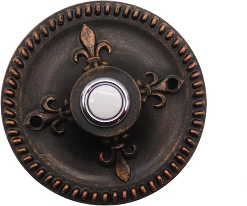 Miniatura 7 de Timbre ovalado tradicional negro mate, botón de timbre con cable, timbres decorativos para el hogar