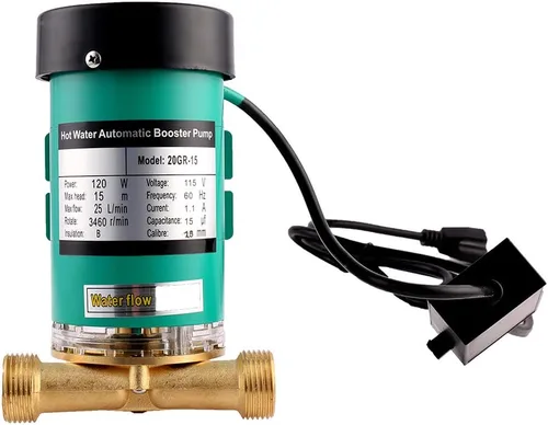 Miniatura 3 de Bomba de refuerzo de presión de agua automática Shyliyu Máx.H 49 pies Máx.Flujo 7 GPM Bomba de refuerzo para ducha Bomba circuladora de agua Bomba