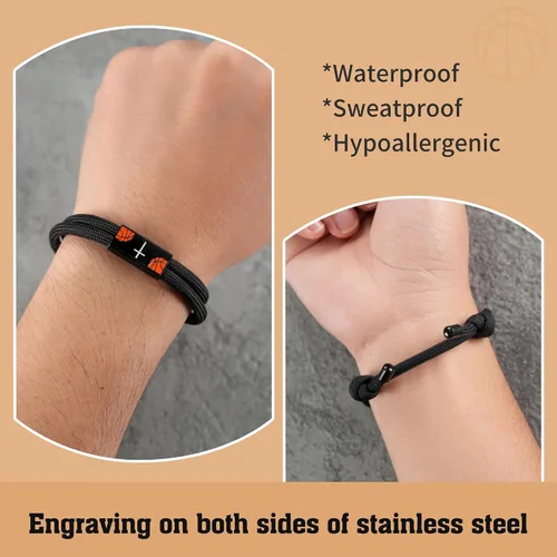 Miniatura 8 de Pulsera de cruz para hombre como regalo para adolescentes, fútbol, béisbol, Joshua, 1 9, cruz de baloncesto, filipenses, accesorios 413 como relleno