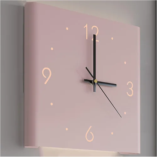 Miniatura 9 de KYOFIS Reloj de pared Corne de doble cara, reloj de pared digital de esquina con escala numeral, funciona con pilas, reloj de pared silencioso