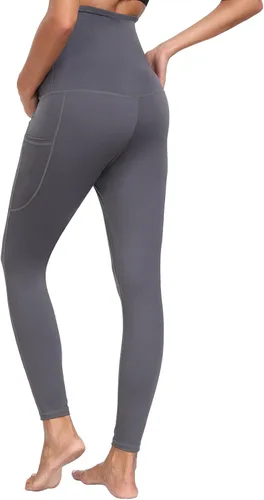 Miniatura 3 de JOJOANS Leggings de maternidad sobre el vientre con bolsillos, pantalones de yoga para embarazo, ropa deportiva suave, pantalones de maternidad