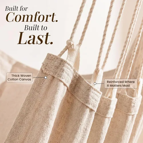 Miniatura 4 de Silla colgante interior para dormitorio, patio, porche o habitación - Silla de columpio con hamaca - columpio interior y exterior para adultos
