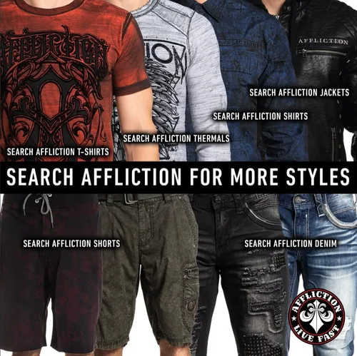 Miniatura 6 de Affliction Camisetas para hombre Affliction Clothing Core Classic Camisas para hombre