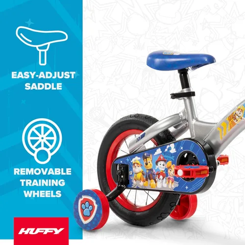 Miniatura 3 de Huffy - Bicicletas Paw Patrol para niños, tamaños 12/16 pulgadas (30/40 cm), para principiantes, múltiples diseños y opciones de color disponibles