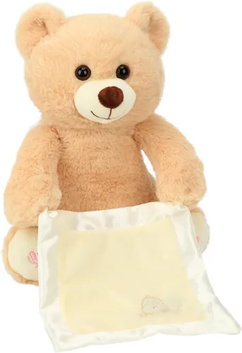 Miniatura 8 de Hopearl Peek A Boo Bear con manta de seguridad, interactivo, repite lo que dices, juguete de peluche musical que canto y habla, adorable animal