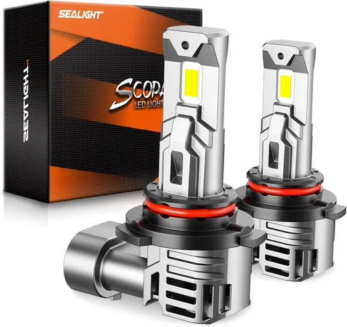 Miniatura 13 de Bombillas SEALIGHT H1, 30000 lm 6500 K Bombillas antiniebla H1 con ventilador de refrigeración, tamaño 1:1 mini para vehículos todo terreno ATV/UTV