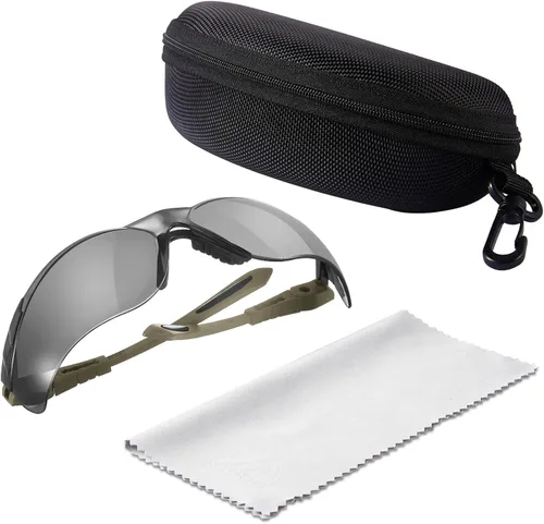 Miniatura 8 de xaegistac Gafas de tiro antivaho, protección ocular para el campo de tiro, lentes de seguridad ajustables con estuche rígido con cremallera Marco