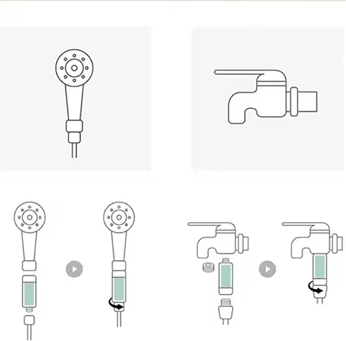 Miniatura 9 de Filtro de ducha de vitamina C para filtro de agua dura, cartucho de repuesto para ducha, quitar cloro, fluoruro, metales pesados, mejora