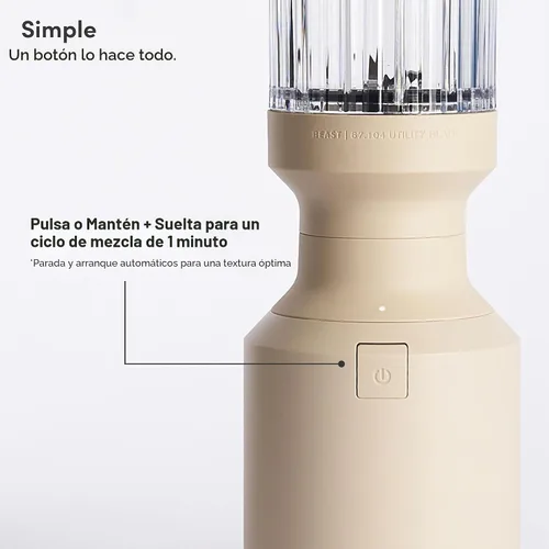 Miniatura 4 de Beast Mighty 850 Licuadora personal compacta premium Para batidos, malteadas, aderezos, salsas, postres, salsas para mojar Mezcla hielo