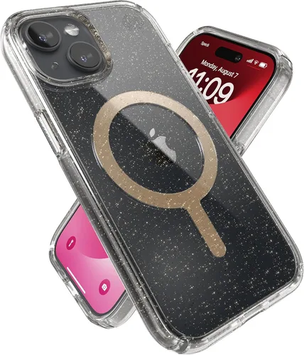 Miniatura 11 de Speck Funda transparente para iPhone 15 Pro Max, protección contra caídas, resistente a los arañazos, no se amarillea, funda para teléfono de 6.7