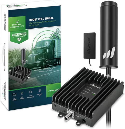 SureCall Fusion2Go OTR - Amplificador de señal de teléfono celular para camiones, furgonetas de trabajo, flotas, aumenta 5G/4G LTE, Verizon AT&T