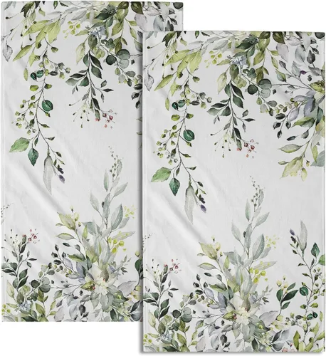 Miniatura 51 de Giwawa Toallas de Mano Verdes Bosque Nebuloso Set de 2 Montaña Bosque Suave Toallas de Huésped Toallas de Cara Baño Decoraciones Finas Toallas