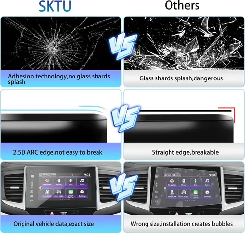 Miniatura 6 de SKTU Protector de pantalla para Honda Pilot 2018 2016-2018 Honda Pilot Passport 2016-2020 Honda Ridgeline Navigation Display Honda Pilot 2018