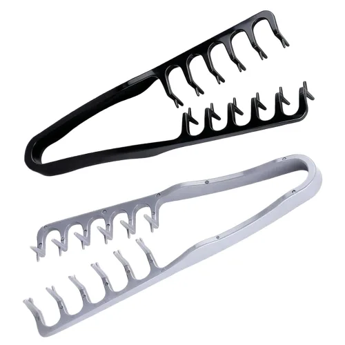 2 paquetes de peine con textura, herramienta de peinado voluminizador de dientes anchos y finos, cepillo de pelo esponjoso antiencrespamiento para