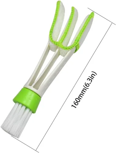 Miniatura 5 de Cepillo de limpieza multifunción para ventilación de aire del automóvil, 2 fundas de microfibra, herramientas de limpieza para teclado, ventana