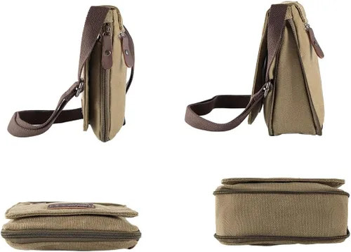 Miniatura 4 de Sechunk Vintage Canvas Messenger Cross body bag Shoulder bag