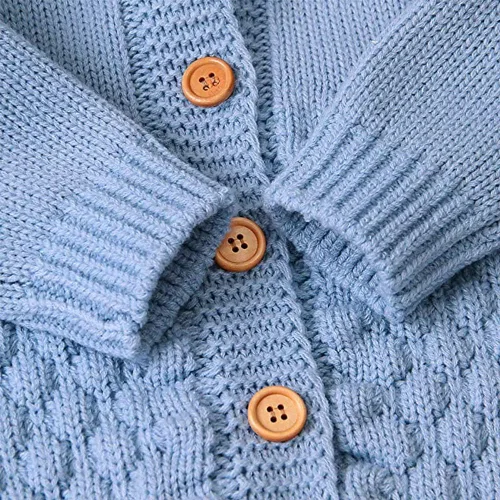 Miniatura 5 de OBEEII Mameluco de punto con capucha para bebé niña y niño