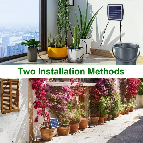 Miniatura 5 de RISINGUP Sistema de riego por goteo solar para 15 plantas en maceta para jardín al aire libre Automatic Plants Watering System with Anti-Siphoning