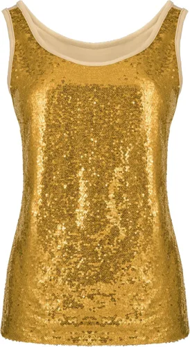 Miniatura 4 de SATINIOR Camiseta sin mangas con lentejuelas con purpurina para mujer, chaleco brillante, camisola con purpurina para mujeres y niñas