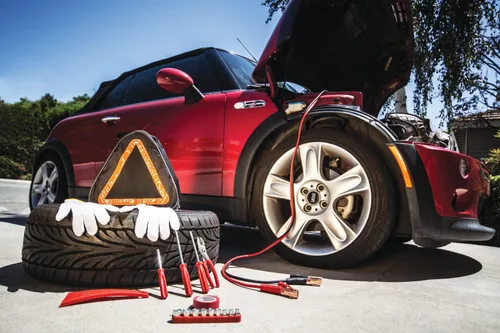 Miniatura 3 de PICNIC TIME NCAA - Kit de emergencia para automóvil de emergencia, asistencia lateral de seguridad para vehículos con cables de puente y kit
