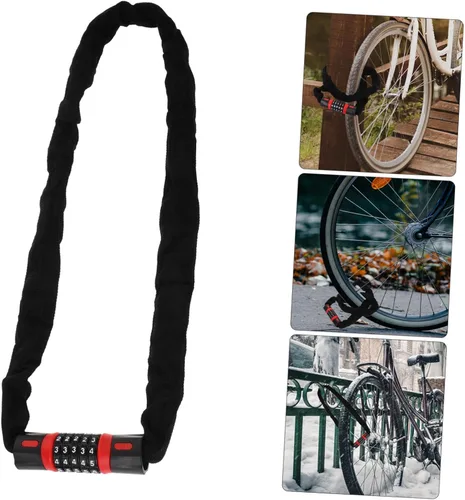 Miniatura 9 de GANAZONO Heavy Duty Bike Chain Lock Digit Combination and Keys Carbon Steel Anti-Theft Security for Bicycle Motorcycle Electric Bike Portable