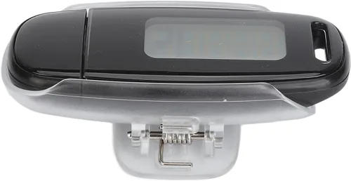 Miniatura 7 de Contador de pasos Pantalla LCD grande recargable por USB preciso portátil ligero podómetro con cordón para mujeres, hombres y niños (negro)