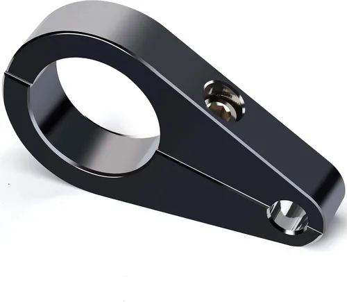 Miniatura 8 de MoKitDora Abrazadera de 1" para Manillar o Bastidor, Cable de Acelerador y Embrague, Clip para Línea de Freno, para Harley, Negro