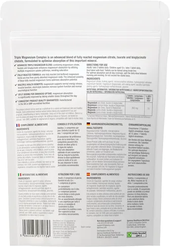Miniatura 6 de Super B-Complex 180 comprimidos + Complejo Triple Magnesio 180 Tabletas Paquete Vegano, Complejo B de Liberación Sostenida Metilado + Glicinato