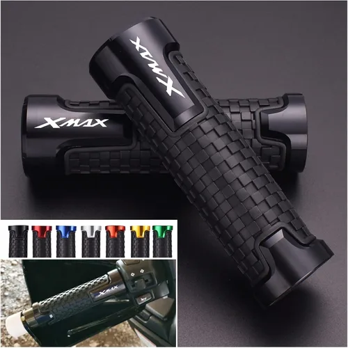 Miniatura 3 de Empuñaduras de manillar de motocicleta para manubrio de motocicleta, agarres de goma CNC para Yamaha X-MAX Xmax 125 250 300 Xmax125 Xmax300 XMAX250