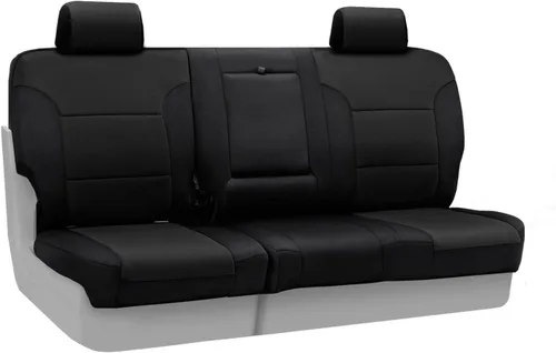 Miniatura 15 de Coverking Custom Fit Center 50/50 - Funda de asiento de cubo para modelos seleccionados Chevrolet Suburban 1500/2500, neopreno (negro)