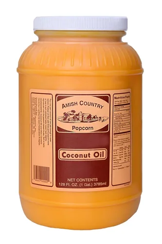 Amish Country Popcorn Aceite de coco – 1 galón | Anticuado, sin OMG y sin gluten (1 galón)