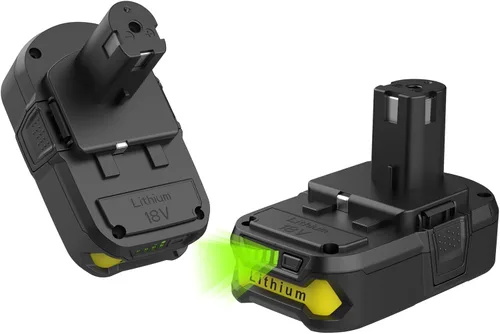 energup Paquete de 2 baterías de repuesto de 3.8Ah para baterías Ryobi de 18 V P108 P104 P105 P102 P103 P122 P109