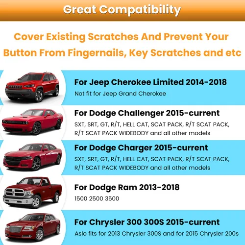 Miniatura 2 de Interruptor de aire acondicionado, perilla de botón de CD para Dodge Challenger Charger Chrysler 300 300s 2015-2024, para Ram 2013-2018, accesorios