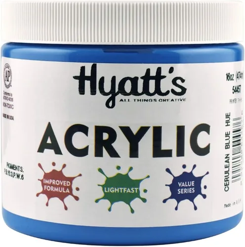 Miniatura 60 de Hyatt's Alizarine - Pintura acrílica carmesí Tubo de pintura acrílica de 2.5 fl oz de grado artístico Secado rápido y pintura no tóxica
