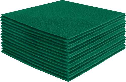 Miniatura 43 de FabricLA Hojas de fieltro acrílico para manualidades, cuadrados de fieltro precortados suaves de 4 x 4 pulgadas (3.9 in x 3.9 in), utiliza hojas