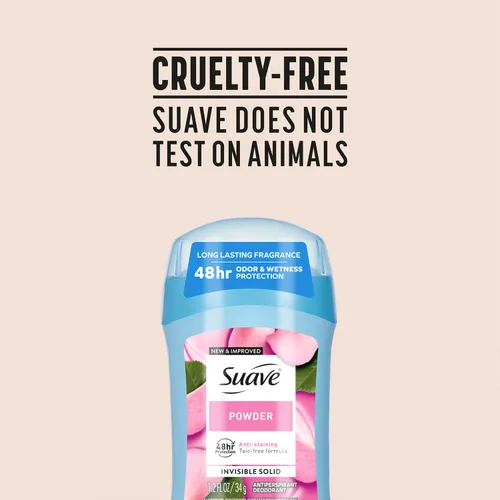 Miniatura 8 de Suave + 24 Hour Protection Desodorante Antitranspirante Invisible Solid - Polvo - 1.2 oz (Paquete de 24)