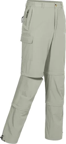 Little Donkey Andy Pantalones convertibles elásticos para hombre, pantalones de senderismo de secado rápido con cremallera, protección UV, ligeros