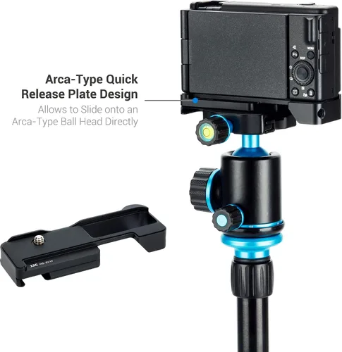 Miniatura 6 de ZV-1F ZV1F Soporte de extensión de agarre de metal para cámara con soporte de zapata fría para Sony ZV-1F ZV-1II (no para ZV-1), accesorio