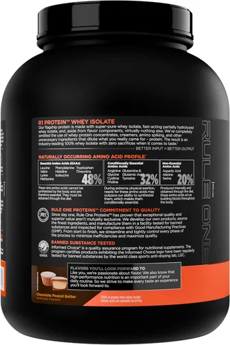 Miniatura 3 de Rule 1 R1 Proteína de suero aislado - con 25g de proteína y 6g de BCAA exclusivamente de fuentes aisladas e hidrolizadas para la recuperación