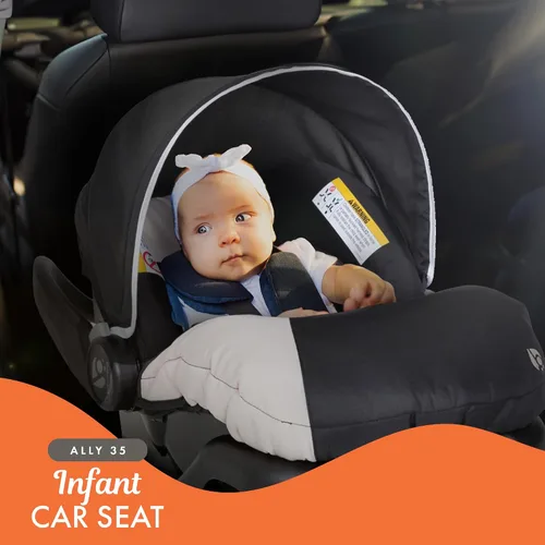 Miniatura 4 de Baby Trend Ally - Sistema de transporte de asiento de automóvil para bebé recién nacido con arnés y funda extra acogedora para bebés de hasta 35