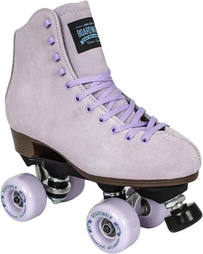 Miniatura 14 de Sure-Grip Boardwalk - Patines de ruedas unisex para exteriores con botas de cuero retro y ruedas 82A Limonero