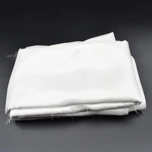 Miniatura 3 de MTYIQS Paño de fibra de vidrio Tejido liso Tela de fibra de vidrio 0.85oz 0.001 in Fibra de vidrio Mat Material Roll Tela tejida blanca para placa