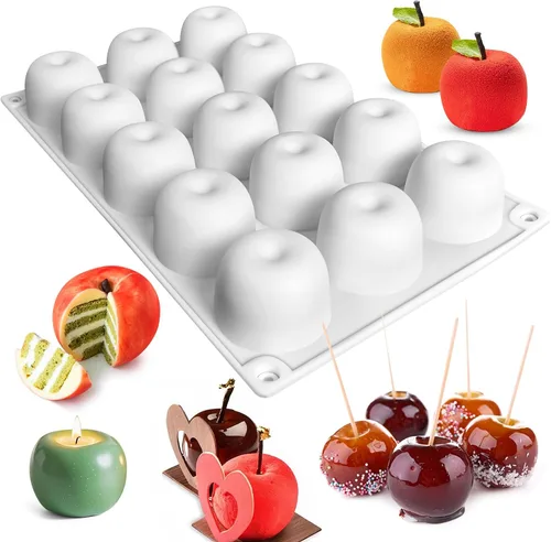 Miniatura 10 de Moldes de chocolate pequeños, moldes de silicona de 35 cavidades para dulces, molde de chocolate para decoración de pasteles, bandeja de cubitos