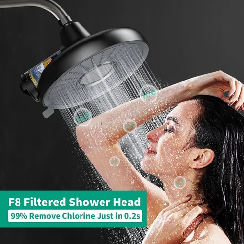 Miniatura 2 de Longriver Cartucho de repuesto para cabezal de ducha filtrado F8, compatible con productos idénticos, 99% elimina cloro, metales pesados