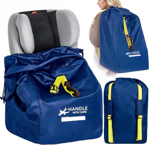 Miniatura 10 de Bolsa de viaje para asiento de automóvil para avión, se adapta a asientos de automóvil infantiles, asientos convertibles, asientos elevadores, bases