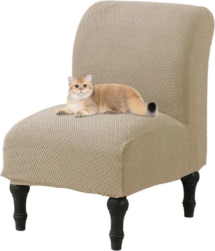 Miniatura 10 de JIAN YA NA Funda para Silla de Acento sin Brazos, Funda Elástica para Silla sin Brazos de Spandex, Fundas para Sillas sin Brazos, Funda para Silla