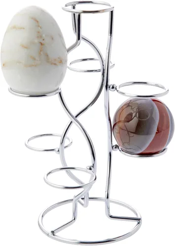 Miniatura 2 de Bard's Soporte para huevos de plata, exhibición de 7 huevos, 1.375" de diámetro
