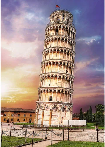 Miniatura 2 de TREFL Rompecabezas de 1000 piezas, torre de Pisa, rompecabezas de la torre inclinada de Pisa, rompecabezas de Italia de la Toscana, rompecabezas