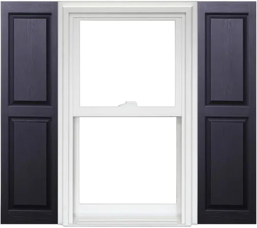 Miniatura 7 de Polaris - Persianas de vinilo Homeside con panel elevado (1 par), 14-1/2 pulgadas x 67 pulgadas, color blanco 930