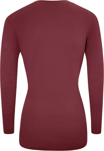 Miniatura 3 de Natural Uniforms Camiseta de manga larga con cuello en V para mujer, paquete de 3